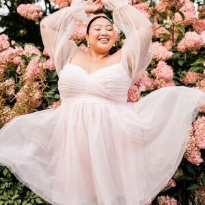 Bridal by Eloquii Pink Tulle Dress